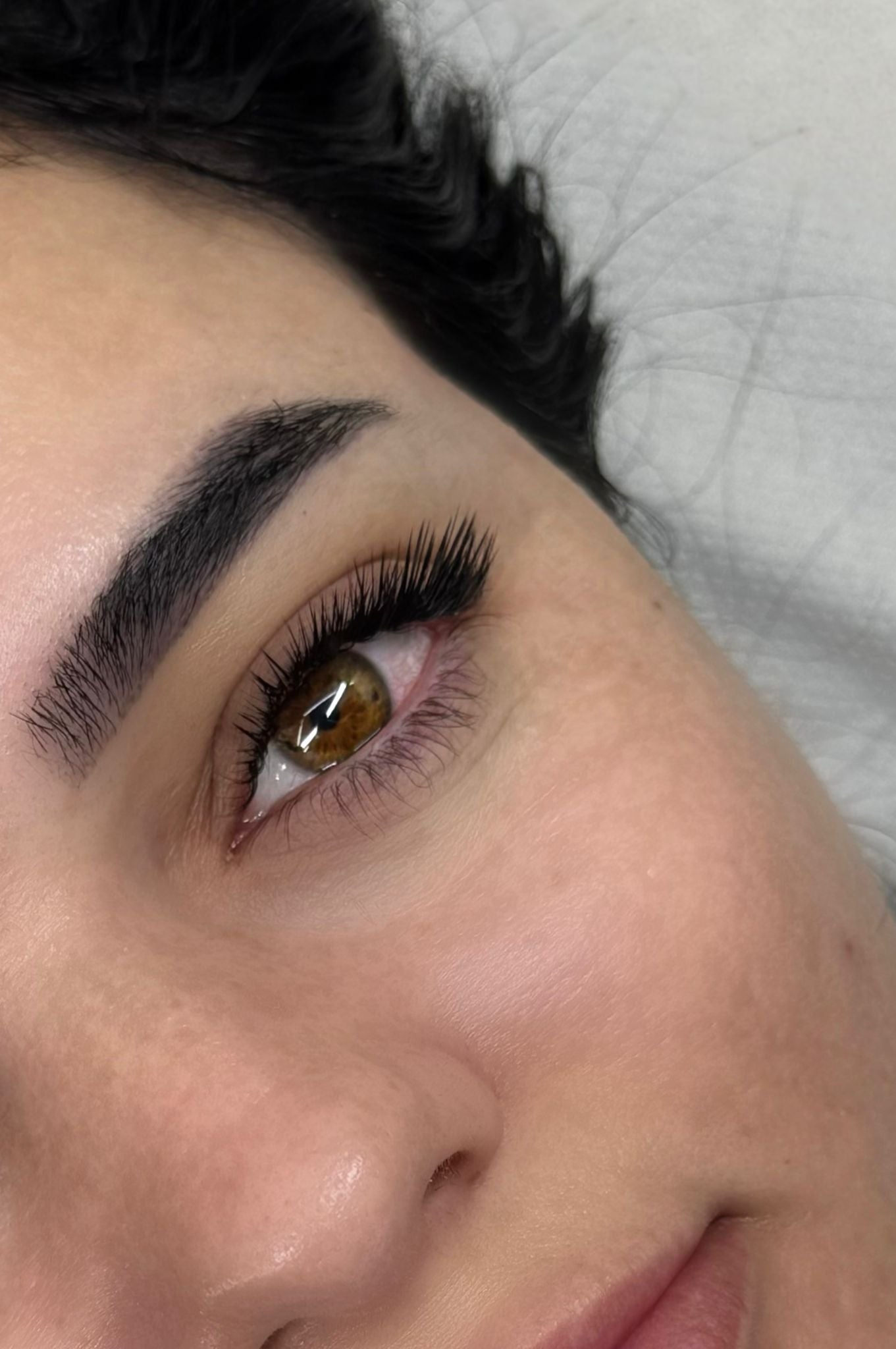 Mega volume lash look created in London by Marisa Andrei